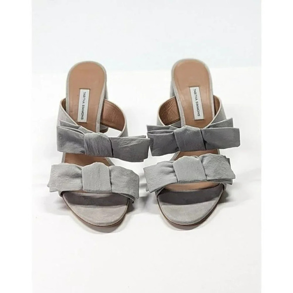 Tabitha Simmons Women's Barbi Suede Block Heel Slide Sandals Size 40 (MSRP $695) - Picture 3 of 10